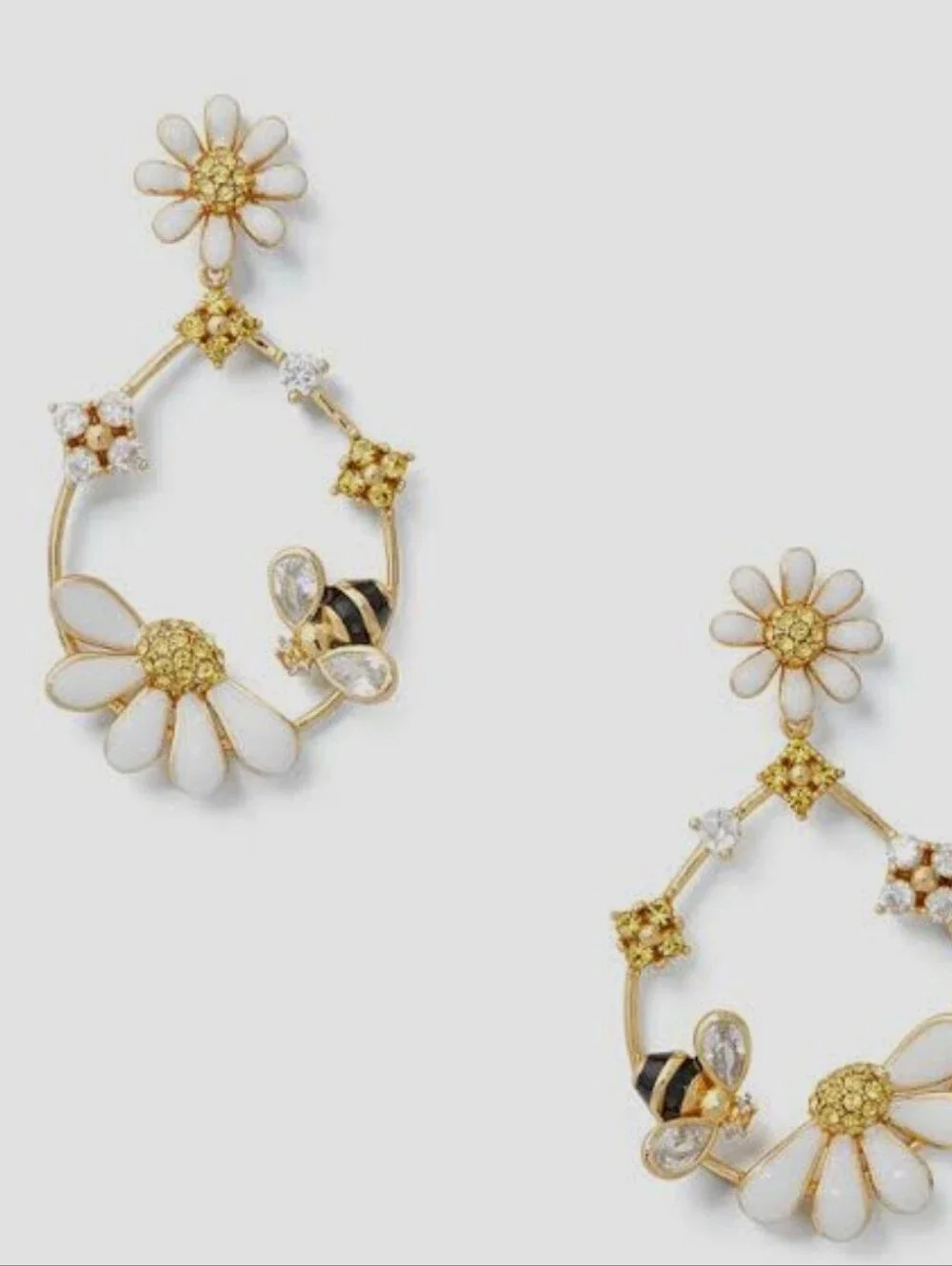kate spade Dazzling Daisies Statement Hoops